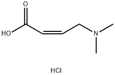 2-Butenoic acid, 4-(dimethylamino)-, hydrochloride (1:1), (2Z)- Struktur