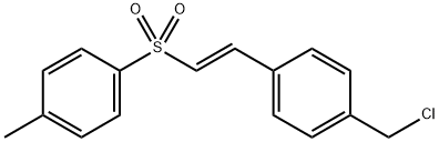 1-(chloromethyl)-4-[(1E)-2-[(4-methylphenyl)sulfonyl]ethenyl] benzene Struktur