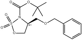 tert-butyl (S)-4-((benzyloxy)methyl)-1,2,3-oxathiazolidine-3-carboxylate 2,2-dioxide Struktur