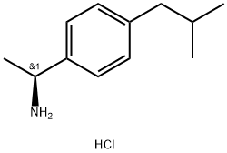 Benzenemethanamine, α-methyl-4-(2-methylpropyl)-, hydrochloride (1:1), (αS)- Struktur