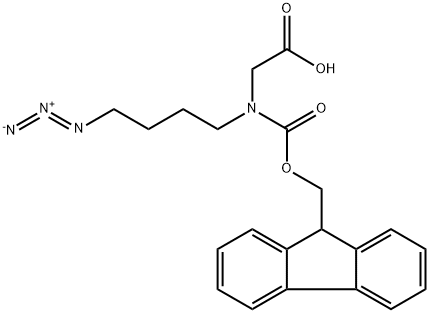 Fmoc-N-(4-azidobutyl)glycine Struktur