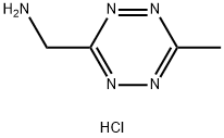 (6-Methyl-1,2,4,5-tetrazin-3-yl)methanamine hydrochloride Struktur