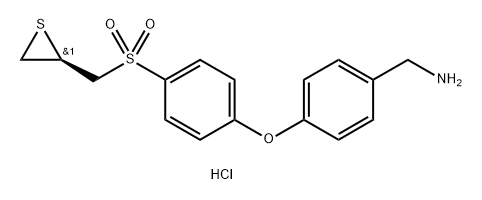 Benzenemethanamine, 4-[4-[[(2R)-2-thiiranylmethyl]sulfonyl]phenoxy]-, hydrochloride (1:1)|化合物 (R)-ND-336