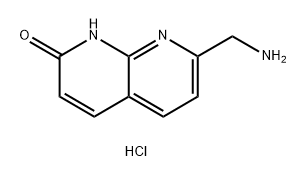 1,8-Naphthyridin-2(1H)-one, 7-(aminomethyl)-, hydrochloride (1:1) Struktur