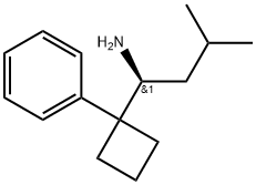 Cyclobutanemethanamine, α-(2-methylpropyl)-1-phenyl-, (αS)- Struktur