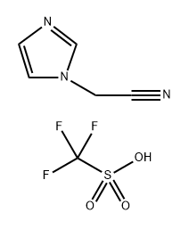 2-(1H-imidazol-1-yl)acetonitrile trifluoromethanesulfonate Struktur