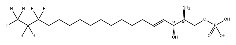 Sphingosine-1-phosphate-d7 (d18:1) Struktur