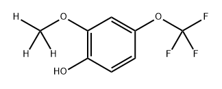 Phenol, 2-(methoxy-d3)-4-(trifluoromethoxy)- Structure