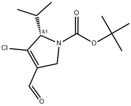 (S)-4-chloro-5-isopropyl-2,5-dihydro-1H-pyrrole-3-carbaldehyde Struktur