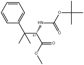 L-Phenylalanine, N-[(1,1-dimethylethoxy)carbonyl]-β,β-dimethyl-, methyl ester Struktur