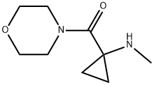 (1-(methylamino)cyclopropyl)(morpholino)methanone Struktur