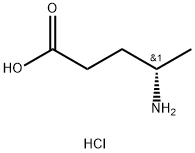 Pentanoic acid, 4-amino-, hydrochloride (1:1), (4S)- Struktur