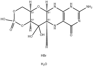 Fosdenopterin hydrobromide dihydrate Struktur