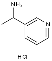 3-Pyridinemethanamine, α-methyl-, hydrochloride (1:1) Struktur