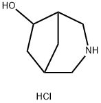 3-Azabicyclo[3.2.1]octan-6-ol, hydrochloride (1:1) Struktur