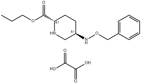 2-Piperidinecarboxylic acid, 5-[(phenylmethoxy)amino]-, propyl ester, ethanedioate (1:1), (2S,5R)- Struktur