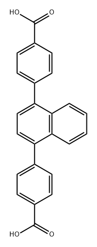 4,4'-(naphthalene-1,4-diyl)dibenzoic acid Struktur