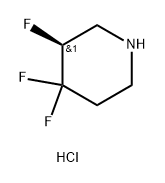 Piperidine, 3,4,4-trifluoro-, hydrochloride (1:1), (3S)- Struktur