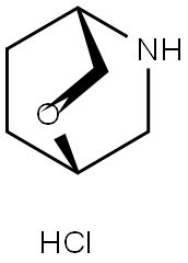 2-Oxa-5-azabicyclo[2.2.2]octane, hydrochloride (1:1), (1S,4S)- Struktur