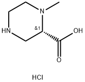 2-Piperazinecarboxylic acid, 1-methyl-, hydrochloride (1:2), (2S)- Struktur