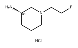 3-Piperidinamine, 1-(2-fluoroethyl)-, hydrochloride (1:2), (3S)- Struktur