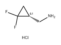 (R)-(2,2-difluorocyclopropyl)methanamine hydrochloride Struktur