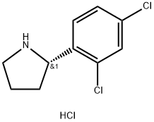 (R)-2-(2,4-dichlorophenyl)pyrrolidine hydrochloride Struktur