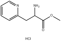 2-Pyridinepropanoic acid, α-amino-, methyl ester, hydrochloride (1:2) Struktur