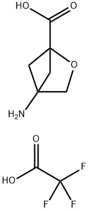 2-Oxabicyclo[2.1.1]hexane-1-carboxylic acid, 4-amino-, 2,2,2-trifluoroacetate (1:1) Struktur