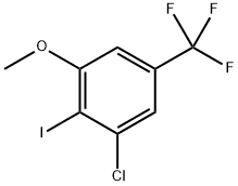 1-Chloro-2-iodo-3-methoxy-5-(trifluoromethyl)benzene Struktur