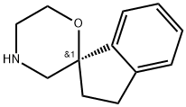 (R)-2,3-dihydrospiro[indene-1,2'-morpholine Struktur