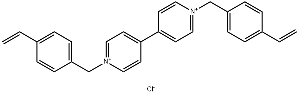 1,1′-bis[(4-ethenylphenyl)methyl]- 4,4′-bipyridinium chloride (1:2) Struktur