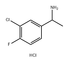 Benzenemethanamine, 3-chloro-4-fluoro-α-methyl-, hydrochloride (1:1) Struktur