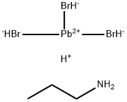 Plumbate(1-), tribromo-, hydrogen, compd. with 1-propanamine (1:1:1) Structure