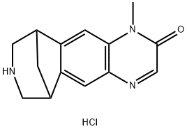 6,10-Methano-2H-pyrazino[2,3-h][3]benzazepin-2-one, 1,6,7,8,9,10-hexahydro-1-methyl-, hydrochloride (1:1) Struktur