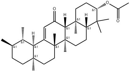 Urs-12-en-11-one, 3-(acetyloxy)-, (3β)- Struktur