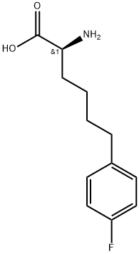 Benzenehexanoic acid, α-amino-4-fluoro-, (αS)- Struktur