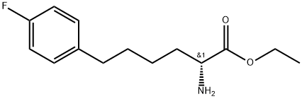 ethyl(R)-2-amino-6-(4-fluorophenyl)hexanoate Struktur