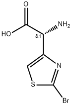 (R)-2-amino-2-(2-bromothiazol-4-yl)aceticacid Struktur