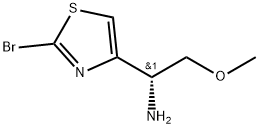 (R)-1-(2-bromothiazol-4-yl)-2-methoxyethan-1-amine Struktur