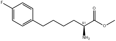 Methyl(S)-2-amino-6-(4-fluorophenyl)hexanoate Struktur