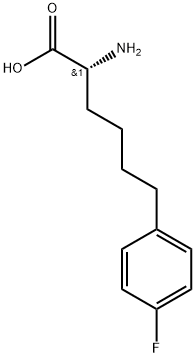 Benzenehexanoic acid, α-amino-4-fluoro-, (αR)- Struktur