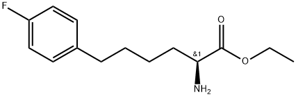 ethyl(S)-2-amino-6-(4-fluorophenyl)hexanoate Struktur