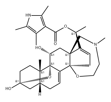 Batrachotoxinin A 20-(2,4,5-trimethyl-1H-pyrrole-3-carboxylate) Struktur