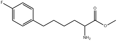 Methyl2-amino-6-(4-fluorophenyl)hexanoate Struktur