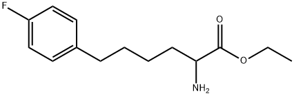 ethyl2-amino-6-(4-fluorophenyl)hexanoate Struktur