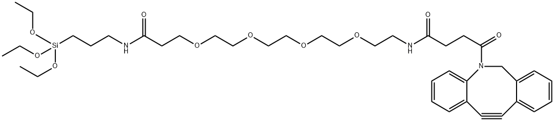 DBCO-PEG4-triethoxysilane Struktur