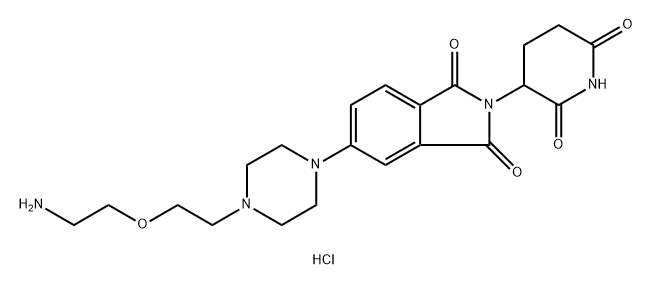 Thalidomide-Piperazine-PEG1-NH2 hydrochloride Struktur