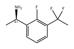 Benzenemethanamine, 3-(1,1-difluoroethyl)-2-fluoro-α-methyl-, (αR)- Struktur