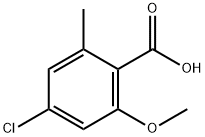 4-Chloro-2-methoxy-6-methyl-benzoic acid Struktur